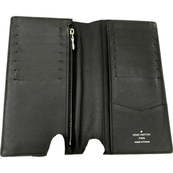 291226AZ (L3) Louis Vuitton Wallet Long Porte Feiulle Brazza Black Damier Graphi - Picture 5 of 9